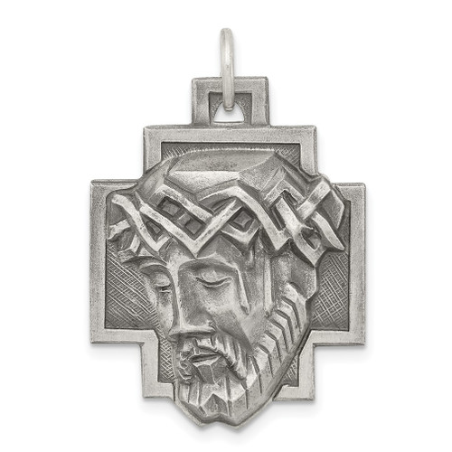 Lex & Lu Sterling Silver Ecce Homo Medal - Lex & Lu