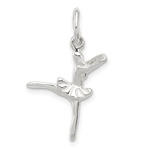 Lex & Lu Sterling Silver Ballerina Charm LAL104857 - Lex & Lu