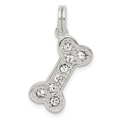 Lex & Lu Sterling Silver Dog Bone Charm - Lex & Lu