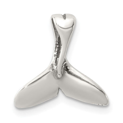 Lex & Lu Sterling Silver Small Whale Tail Pendant - Lex & Lu