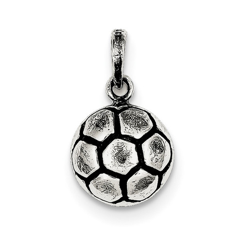 Lex & Lu Sterling Silver Antiqued Pendant LAL105802 - Lex & Lu