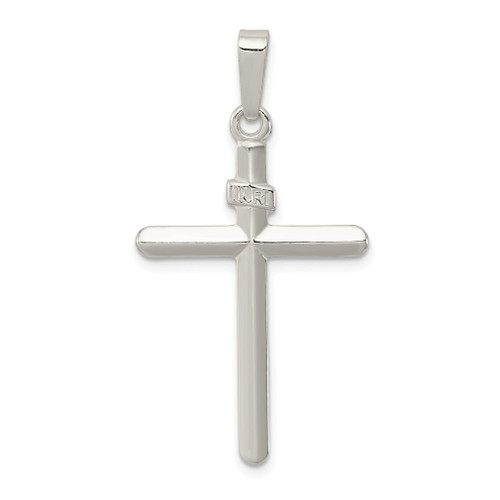 Lex & Lu Sterling Silver Polished INRI Cross Pendant LAL106218 - Lex & Lu