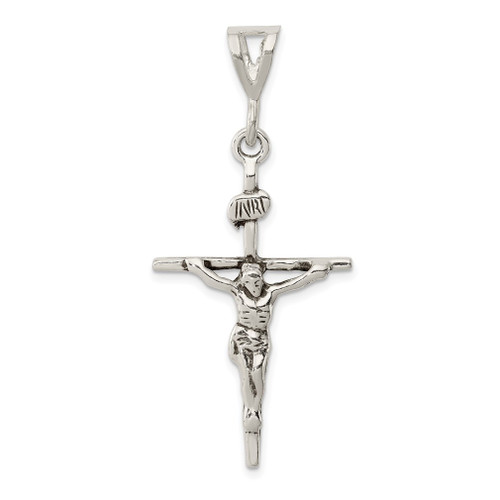 Lex & Lu Sterling Silver Antiqued Crucifix Charm LAL106243 - Lex & Lu