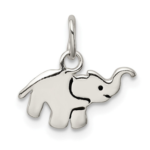 Lex & Lu Sterling Silver Enameled Elephant Charm LAL106339 - Lex & Lu