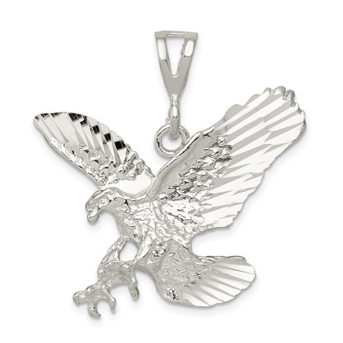 Lex & Lu Sterling Silver Eagle Charm LAL106975 - Lex & Lu