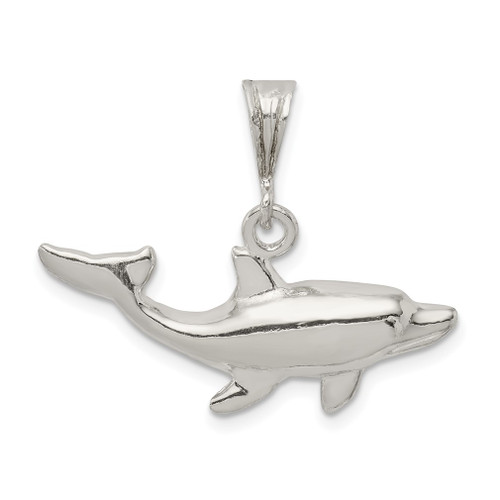 Lex & Lu Sterling Silver Dolphin Charm LAL107596 - Lex & Lu