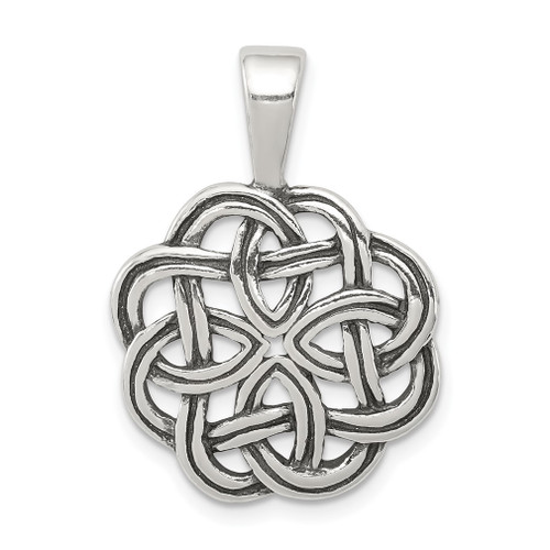 Lex & Lu Sterling Silver Celtic Pendant - Lex & Lu