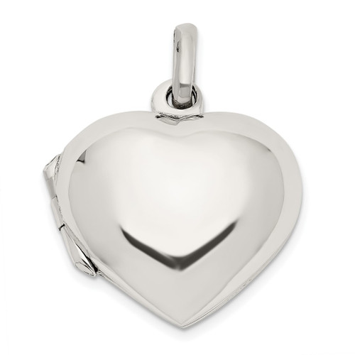 Lex & Lu Sterling Silver Heart Locket LAL113740 - Lex & Lu