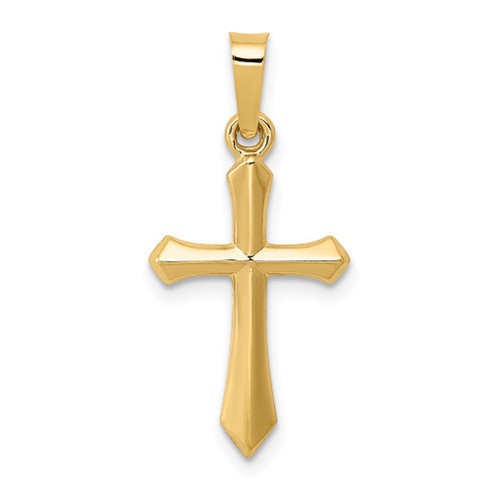 Lex & Lu 14k Yellow Gold Polished Cross Pendant LAL120239 - Lex & Lu