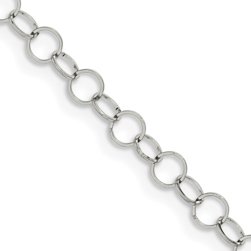 Lex & Lu Chisel Stainless Steel Polished Fancy Link Chain Necklace LAL150473 - Lex & Lu