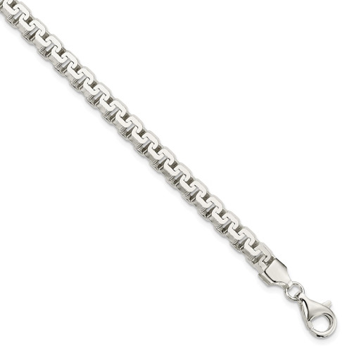 Lex & Lu Sterling Silver Polished Fancy Bracelet 8.5'' - Lex & Lu