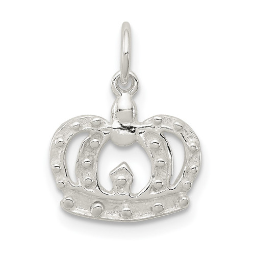 Lex & Lu Sterling Silver Crown Charm LAL21893 - Lex & Lu