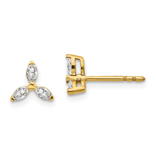 Lex & Lu 14k Yellow Gold Diamond Earrings LAL1388 - Lex & Lu