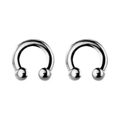 Lex & Lu Pair of Int Thrd Titanium Circular Barbells 4 Gauge 5/8" Dia Uncolored-Lex & Lu