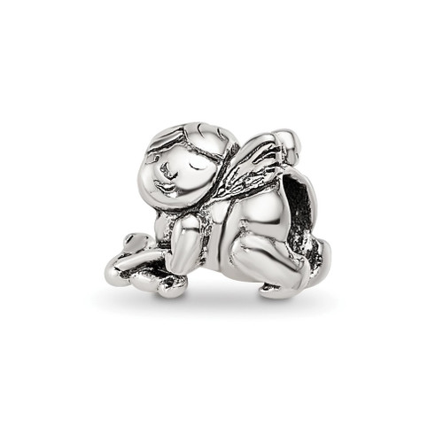 Lex & Lu Sterling Silver Reflections Cupid Bead - Lex & Lu