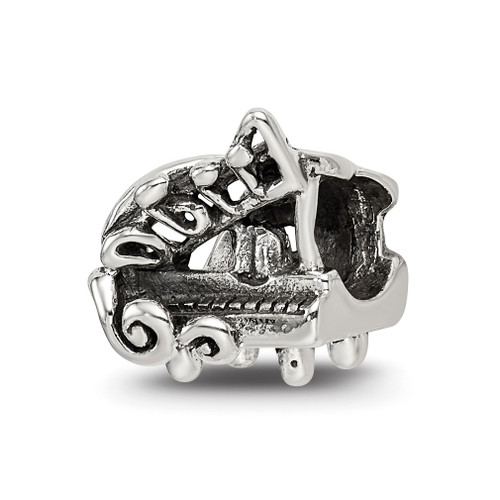 Lex & Lu Sterling Silver Reflections Grand Piano Bead - Lex & Lu