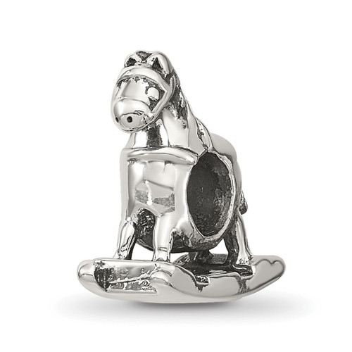 Lex & Lu Sterling Silver Reflections Rocking Horse Bead - Lex & Lu