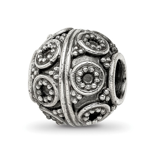 Lex & Lu Sterling Silver Artisan Bead LAL5054 - Lex & Lu