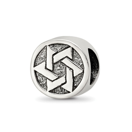 Lex & Lu Sterling Silver Reflections Star of David Bead LAL5091 - Lex & Lu