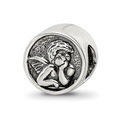 Lex & Lu Sterling Silver Reflections Angel Bead LAL5137 - Lex & Lu