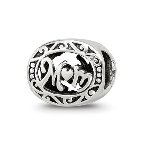 Lex & Lu Sterling Silver Reflections Mom Bead - Lex & Lu