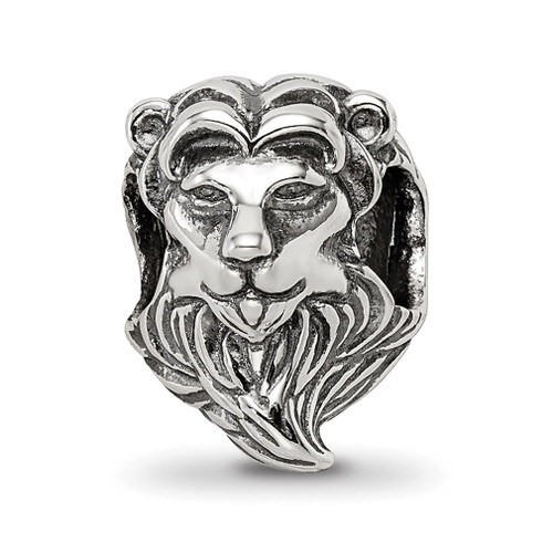 Lex & Lu Sterling Silver Reflections Lion Bead - Lex & Lu