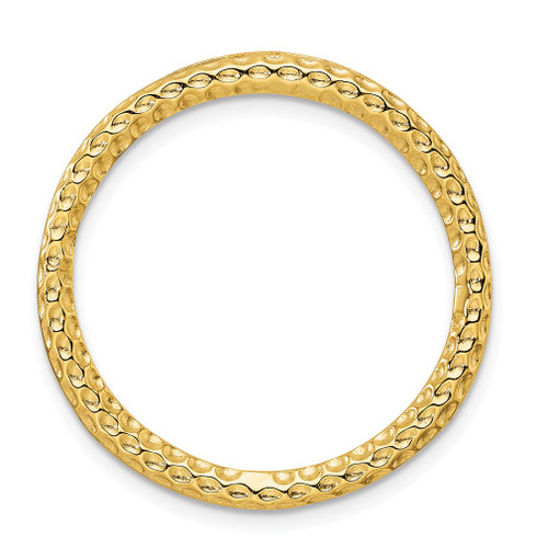 Lex & Lu Sterling Silver Stackable Expressions Gold-tone Large Chain Slide LAL8704 - Lex & Lu