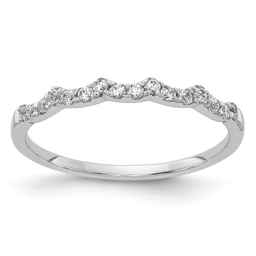 Lex & Lu 14k White Gold Diamond Ring LAL13727 Size 7 - Lex & Lu