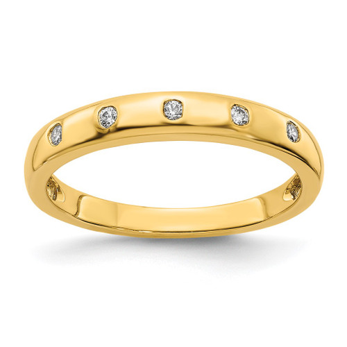 Lex & Lu 14k Yellow Gold Diamond Ring LAL13898 Size 7 - Lex & Lu