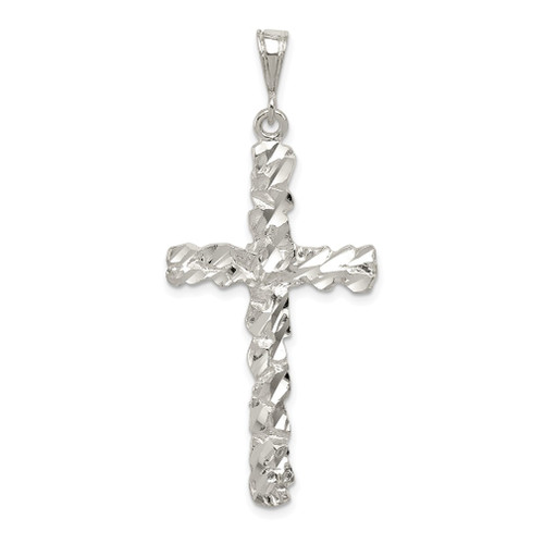 Lex & Lu Sterling Silver D/C Cross Pendant LAL23408 - Lex & Lu