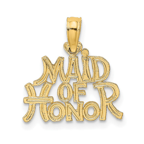 Lex & Lu 14k Yellow Gold Maid of Honor Charm - Lex & Lu