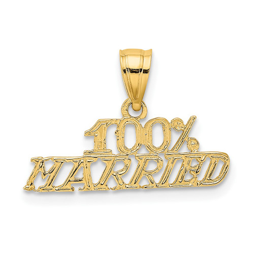 Lex & Lu 14k Yellow Gold 100% Married Charm - Lex & Lu