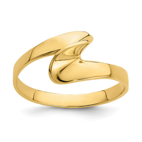 Lex & Lu 14k Yellow Gold Freeform Swirl Ring Size 7 - Lex & Lu