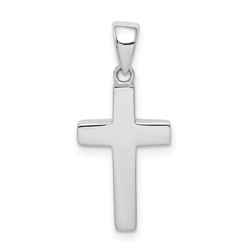 Lex & Lu 14k White Gold Cross Pendant LALK6407 - Lex & Lu