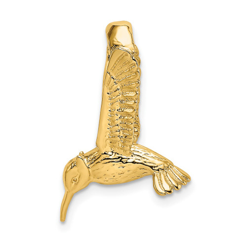 Lex & Lu 14k Yellow Gold 3D Hummingbird Charm - Lex & Lu