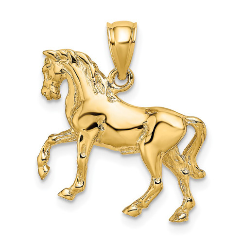 Lex & Lu 14k Yellow Gold 3D Horse Charm LALK6540 - Lex & Lu