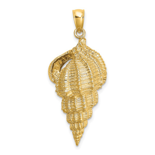 Lex & Lu 14k Yellow Gold 2D Common Wentletrap Shell Charm - Lex & Lu