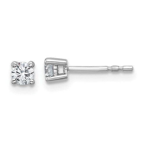 Lex & Lu 14k White Gold 1/4ctw Certified SI1/SI2, G H I, Lab Grown Dia. Earrings LAL248 - Lex & Lu