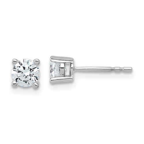 Lex & Lu 14k White Gold 3/4ctw Certified SI1/SI2, G H I, Lab Grown Dia. Earrings LAL282 - Lex & Lu