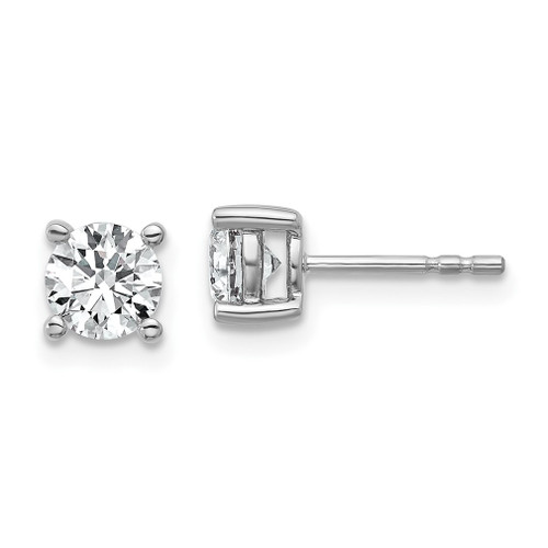 Lex & Lu 14k White Gold 1ctw Lab Grown Dia. SI1/SI2, G H I, Earrings LAL297 - Lex & Lu