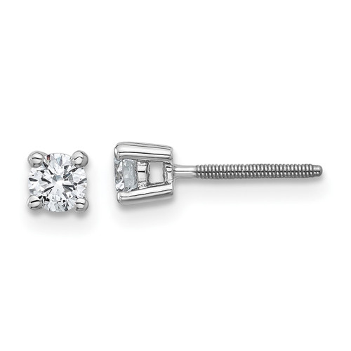 Lex & Lu 14k White Gold True Origin Lab Grown Dia. 1/3ctw VS/SI, D E F, Earrings LAL532 - Lex & Lu