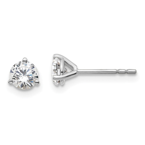 Lex & Lu 14k White Gold True Origin Lab Grown Dia. 2/3ctw VS/SI, D E F, Earrings LAL550 - Lex & Lu