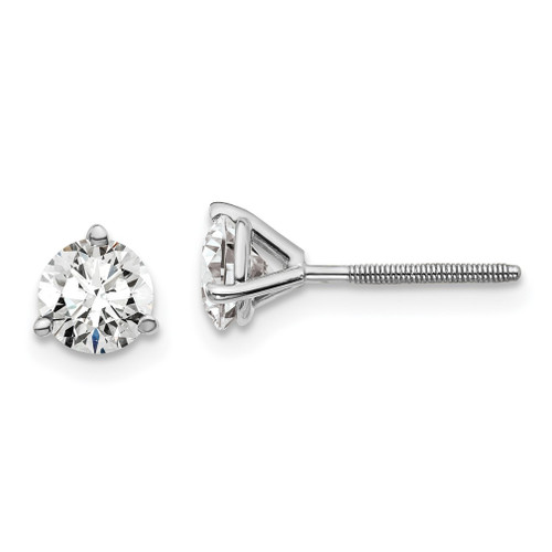 Lex & Lu 14k White Gold True Origin Lab Grown Dia. 1ctw VS/SI, D E F, 3 Earrings - Lex & Lu