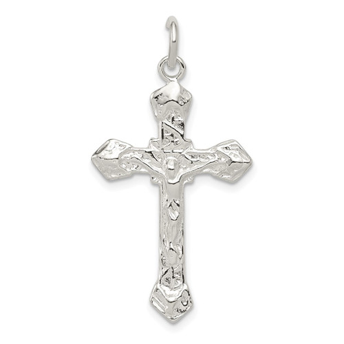 Lex & Lu Sterling Silver Crucifix Pendant LAL25319 - Lex & Lu