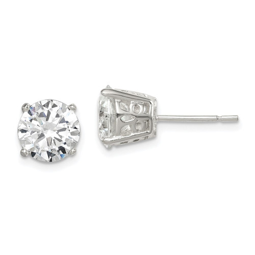 Lex & Lu Sterling Silver CZ Post Earrings LAL36040 - Lex & Lu