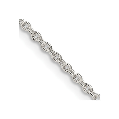 Lex & Lu Sterling Silver 1.95mm Cable Chain Necklace or Bracelet - Lex & Lu