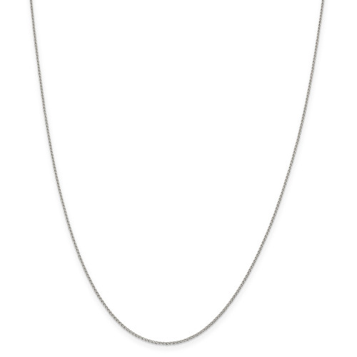 Lex & Lu Sterling Silver 1.00mm Open Link Curb Chain Necklace or Anklet - Lex & Lu