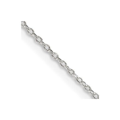 Lex & Lu Sterling Silver 0mm Cable Chain Necklace - Lex & Lu