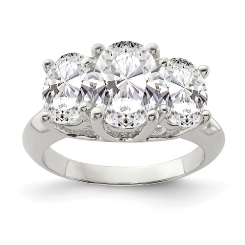 Lex & Lu Sterling Silver CZ Ring LAL43787 - Lex & Lu