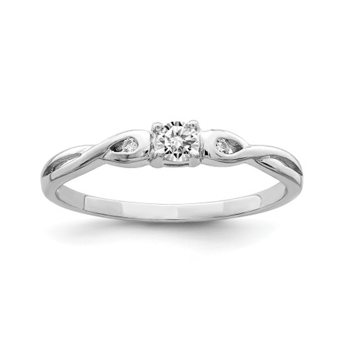 Lex & Lu Sterling Silver and CZ Ring LAL44617 - Lex & Lu